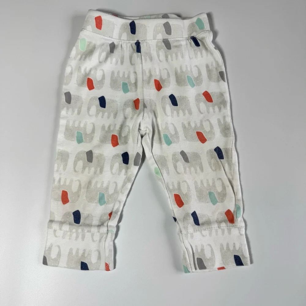 Baby Boy Pants Size 6-9 Months Yellow Gray Lion Elephants Alien Carter’s Fall - Picture 2 of 13
